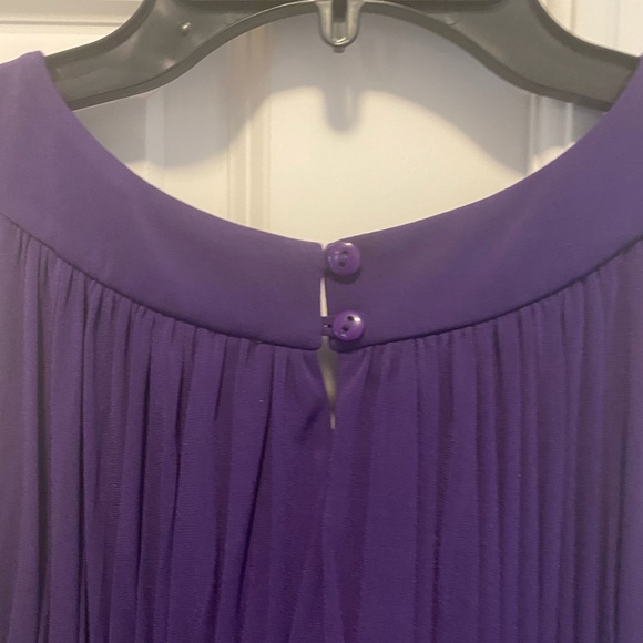 Purple sleeveless high-low dress by Sangria, size 10, built-in … - Picture 3 of 12